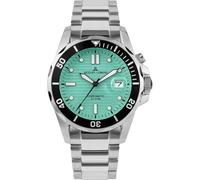 JACQUES LEMANS Reloj para hombre de la serie Hybromatic 41 mm 10 ATM con correa de acero inoxidable 1-2170I