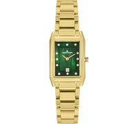 JACQUES LEMANS Reloj Torino 1-2189L, correa de metal para mujer, dorado/verde, Dorado/verde