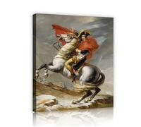 Jacques-Louis David Arte mural enmarcado Napoleón Alpes 65x80cm