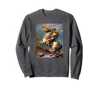 Jacques-Louis David - Napoleón cruzando los Alpes 2 Sudadera, Unisex para Adultos, Jaspeado Oscuro, M