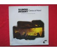 Jacquet, Illinois Genius At Work LP Black Lion BLP30118 EX/G 1970s sleeve has heavy sticker mark on front - see scan