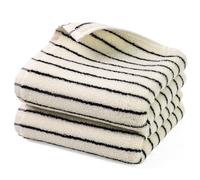 Jacquotha Toallas de Mano a Rayas Blancas y Negras para baño, decoración de Cocina Vintage, Uso de Invitados, Adultos y niños, algodón Natural, 14 x 29 Pulgadas