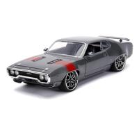 Jada 1972 Plymouth GTX 440 Metallic Gray with Red Stripe Bigti (Importación USA)