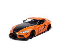 Jada 2021 Toyota GR Supra F9 The Fast Saga Fast & Furious IX Naranja/Negro 1:24 Toys 32097