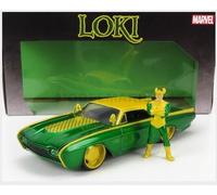 JADA 253225026 Marvel Loki Ford Thunderbird 1963 IN Escala 1:24 Die-Cast Con Üf