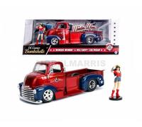 JADA 253255010 Wonder Woman 1952 Chevy Coe Pick-Up En Escala 1:24 Cast Con Pe