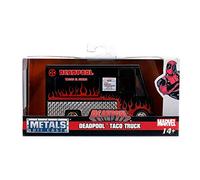 Jada 30864 - Modelo Taco Truck de Pelicula Deadpool DieCast Escala 1/32 11cm Noir/Rojo Original Marvel