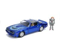 Jada 31118 Pontiac Hollywood Rides 1:24 Henry Bower's Firebird y Pennywise Figura, Azul
