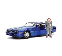 Jada 31118 Pontiac Hollywood Rides 1:24 Henry Bower's Firebird y Pennywise Figura, Azul