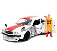 JADA 33688 MINIATURA MAZDA RX-3 CON UN PUNCH MAN FIGURA BICOLOR 1/24