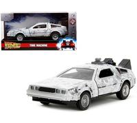 Back to The Future 1:32 Time Machine Frost - Coche fundido a presión, juguetes para niños y adultos