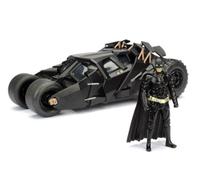 Jada Batman El Caballero Oscuro - Vehículos Metals Die Cast - Batmóvil, con figurita de Batman incluída