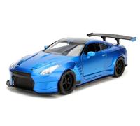 Jada- Nissan GT-R Fast and The Furious Ninguno Coche de colección Miniatura, Color Azul, 1/24ème (98271)