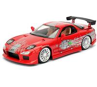 Jada - Fast & Furious Coche Mazda RX-7, Escala 1:24, Hecho en Metal, Neumáticos de Goma, Puertas, Capó y Maletero se Abren, Coleccionismo (253203033)