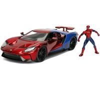 Vehículo De Fundición De Die Cast Ford GT Spider-Man Marvel 2017 1:24