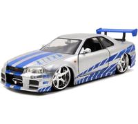 Jada Academy Fast & Furious 2002 Nissan Skyline GT-R R34 modelo a escala 1/24