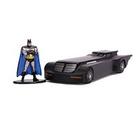 Jada Batman Toys The Animated Series Hollywood Rides Diecast Model 1/32 Batmobile with Fig