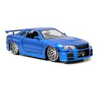 Jada - Coche de Brian de Fast & Furious a Escala, para hombre, 1:24, Nissan Skyline GT-R (R34) - JA97173