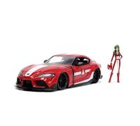 Jada- Coche de Robotech Miriya 2020 Toyota Supra, Escala 1:24, Metálico, Apertura de Puertas y Figura de Miriya Sterling (253255053)