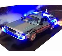 Jada Coche Metal Delorean 2 Volver al Futuro II Luminoso con Ruedas Giratorias! 1/24