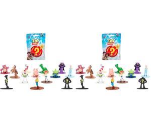 Jada Disney Pixar Toy Story Figura Sorpresa Metal 4 cm, 1 Unidad Surtido Aleatorio (13 Modelos), Nano Figura Coleccionable con Woody, Buzz y Más, Blind Bag +3 Años (9337015314R00) (Paquete de 2)