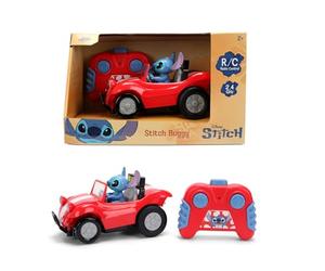 Jada Disney Stitch Coche Teledirigido Buggy 14 cm con Figura Integrada no Extraible, Fácil de Usar, 2,4 GHz, 1 Canal, Juguete para Niños +2 Años (9336837314R00)