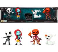Jada Set de 4 nanofiguras Pesadilla antes de Navidad – Metálicas 4 cm – Licencia oficial Disney