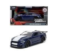 Jada Fast and Furious Modelo Auto DieCast 2016 Ford Mustang GT - Color Azul - Escala 1/32-12 cm