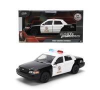 Jada Fast and Furious Modelo Coche DieCast Ford Crown Victoria Policía - Escala 1/32-12 cm