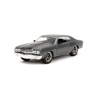 Jada Fast & Furious 1:24 1970 Chevy Chevelle SS - Coche Fundido a presión, Juguetes para niños y Adultos (Gris)