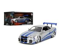 Jada Fast & Furious 1:24 Diecast Vehicle: Brian's Nissan GT R R34, Silver