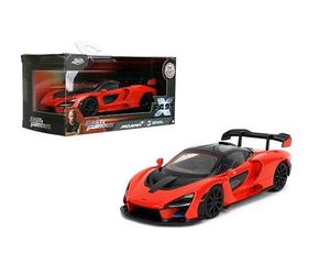 Jada Fast & Furious 1:32 McLaren Senna - Modelo fundido a presión - Puertas, neumáticos - Coleccionable 8+ - Rojo