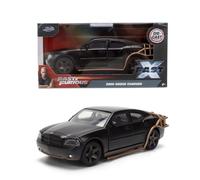 Jada Fast & Furious Dodge Charger - Juguetes de coche fundido a presión - Edición de atraco a escala 1:32, negro con puertas de apertura, réplica de la película para coleccionistas y entusiastas