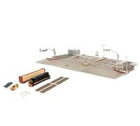 JADA Fast & Furious Final Race Train Nano Scene y 2 autos fundidos a presión de 1.65 pulgadas, juguetes para niños y adultos