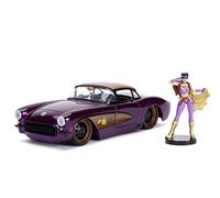 Jada - Figura de Batgirl con Coche Chevy Corvette 1957, con Licencia de DC Comics Escala 1:24