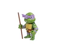 Jada - Figura Donatello de Tortugas Ninja, Articulada, 10 cm, Realizada en Metal Fundido a Presión, 100% Licencia Oficial, Coleccionismo, para Niños a Partir de 8 Años y Adultos