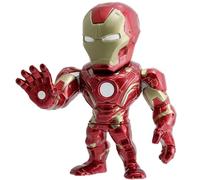 Jada - Figura Iron Man De Avengers Civil War, 10 Cm, Realizada en Metal Fundido a PreYESón, 100% LiCenCia OfiCial, ColeCCionismo, para Niños a Partir de 8 Años y Adultos