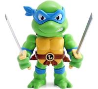 Jada - Figura Leonardo de Tortugas Ninja, Articulada, 10 cm, Realizada en Metal Fundido a Presión, 100% Licencia Oficial, Coleccionismo, para Niños a Partir de 8 Años y Adultos