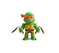 Jada - Figura Michelangelo de Tortugas Ninja, Articulada, 10 cm, Realizada en Me
