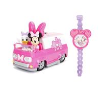 Jada- Furgoneta de Minnie con Daisy- Mando a Distancia con Infrarrojos, 19 cm (253074004)