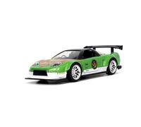 Jada JA32871 1:32 HWR-2002 Honda NSX con Figura Verde Power Rangers Coche Miniatura Coleccionable, Talla única