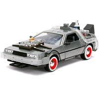 Jada JAD32166 1/24 Back To The Future III Tiempo Máquina Delorean, Trabajo Luz