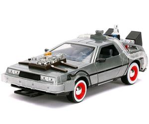 Jada JAD32166 1/24 Back To The Future III Tiempo Máquina Delorean, Trabajo Luz