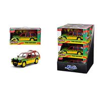 Jada- Jurassic Park Coche 4x4 Ford Explorer, Especial 30 Aniversario de la Película Original Parque Jurásico, Escala 1:32 (15cm), Metálico, Partes móviles, A Partir de 8 Años (253252022)