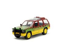 Jada- Jurassic Park Coche 4x4 Ford Explorer, Especial 30 Aniversario de la Película Original Parque Jurásico, Escala 1:32 (15cm), Metálico, Partes móviles, A Partir de 8 Años (253252022)