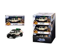 Jada- Jurassic World Coche Jeep Gladiator, De la Película Jurassic World Dominion 2022, Escala 1:32 (15cm), Metálico, Partes móviles, A Partir de 8 Años (253252023)