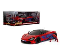 Jada Marvel Spider-Man 1:24 McLaren 720S Die-Cast Car & 2.75" (Importación USA)