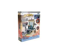 Jada - Marvel Spider-Man, Escenario Daily Bugle (20 cm) -Conjunto de Marvel Coleccionables, Incl. 2 Nano Figuras de Metal de Spider-Man y Jonah Jameson. a partiri de 5 años (253225012)