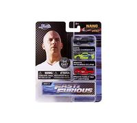 Jada Nano Fast and Furious #1 3-Juego de Coche, Multicolor (31123)