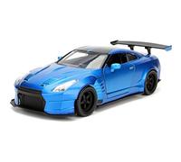 Jada- Nissan GT-R Fast and The Furious Ninguno Coche de colección Miniatura, Color Azul, 1/24ème (98271)